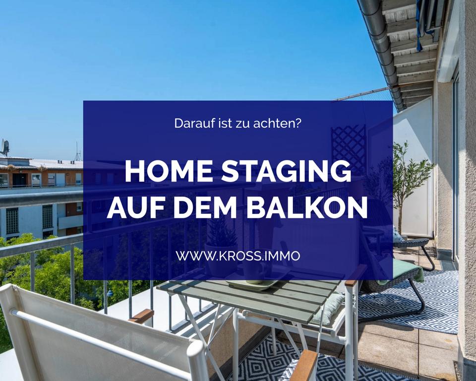 Home Staging auf dem Balkon KROß IMMOBILIEN Immobilienmakler in Freiburg und Region