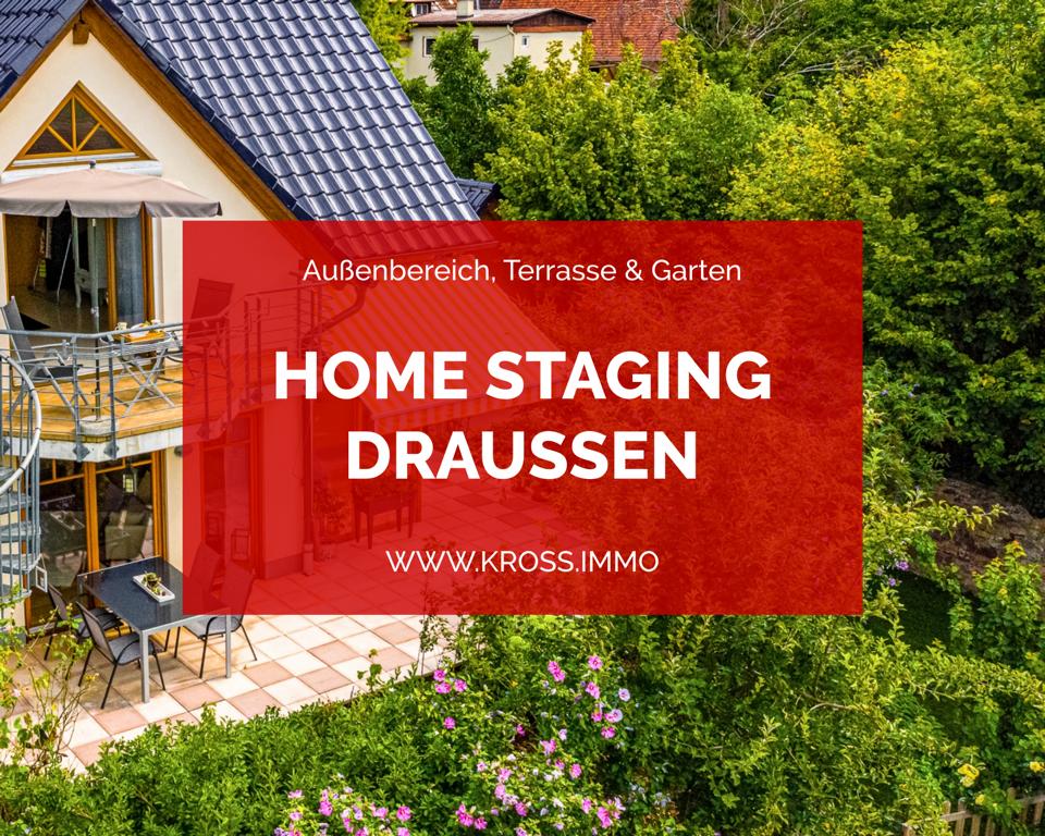 Home Staging von Außenbereichen, Terrassen und Gärten KROß IMMOBILIEN Immobilienmakler in Freiburg und Region