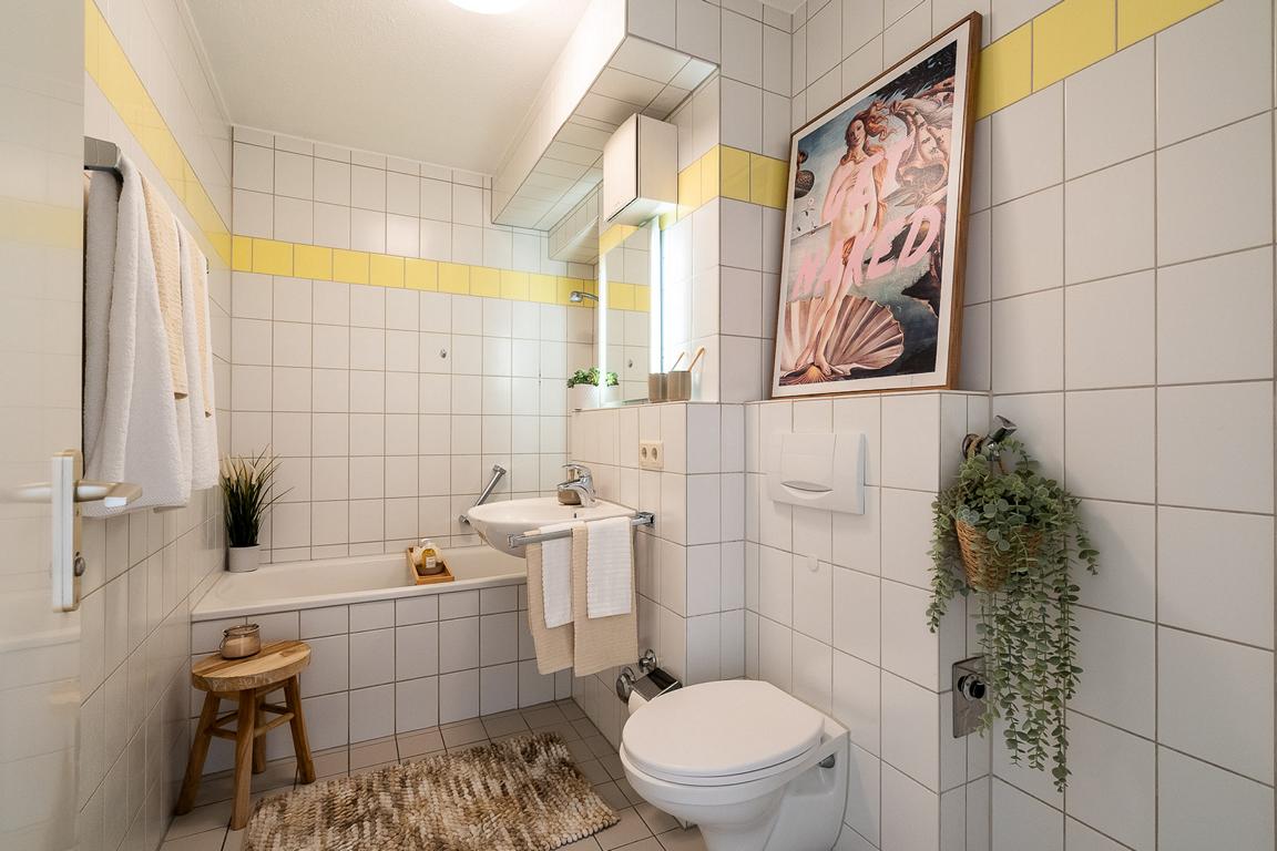 Home Staging 2-Zimmer-Wohnung Freiburg-Rieselfeld KROß IMMOBILIEN Immobilienmakler in Freiburg und Region